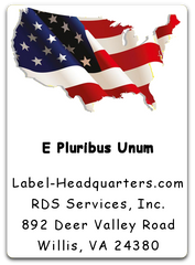 Patriotic Sheet Labels - 1.75" x 1.25"