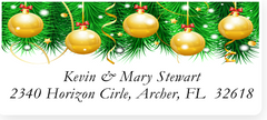 Christmas Ornaments Sheets of Address Labels