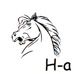 Horse Icon Address Labels on Sheets