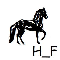 Horse Icon Address Labels on Sheets