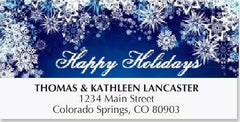 Christmas Greetings Address Labels on Sheets