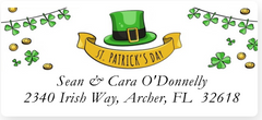 St Patrick's Address Labels on Sheets