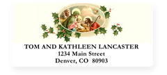 Religious Christmas Address Labels on Sheets