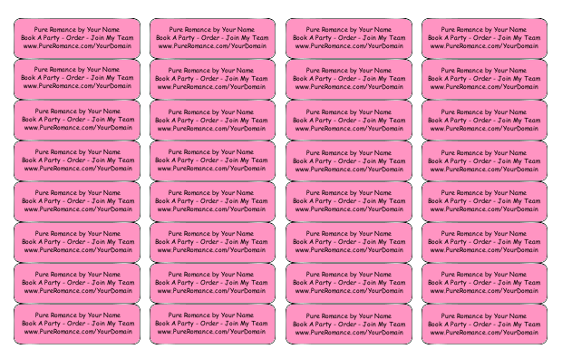 PR - Traditional Address Label Sheets  (approximately 1 7/8" x 5/8")