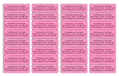 PR - Traditional Address Label Sheets  (approximately 1 7/8" x 5/8")