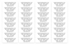 Traditional Address Label Sheets (approximately 1 7/8" x 5/8")