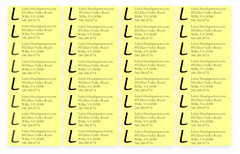 PR - Traditional Address Label Sheets  (approximately 1 7/8" x 5/8")