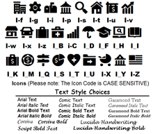 Icon Address Labels on Sheets