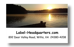 Lake Sunset Address Labels on Sheets