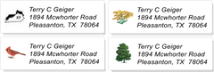 USA STATE:  Bird, Flower, Tree, and Outline Sheet Labels