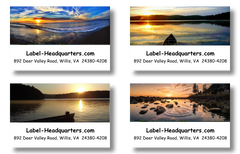 Lake Sunset Address Labels on Sheets