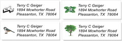 USA STATE:  Bird, Flower, Tree, and Outline Sheet Labels