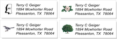 USA STATE:  Bird, Flower, Tree, and Outline Sheet Labels