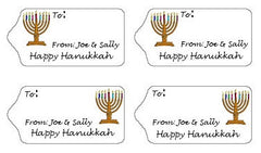 Hanukkah Gift Tag Labels