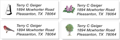 USA STATE:  Bird, Flower, Tree, and Outline Sheet Labels