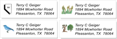 USA STATE:  Bird, Flower, Tree, and Outline Sheet Labels