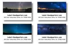 Night Sky Address Labels on Sheets