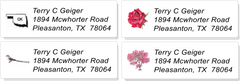 USA STATE:  Bird, Flower, Tree, and Outline Sheet Labels