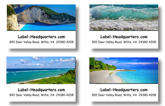 Ocean Address Labels on Sheets