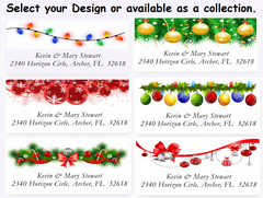 Christmas Ornaments Sheets of Address Labels