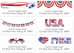 Patriotic Collection of Address Labels