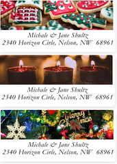 Photo Christmas Labels on Sheets