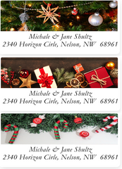 Photo Christmas Labels on Sheets
