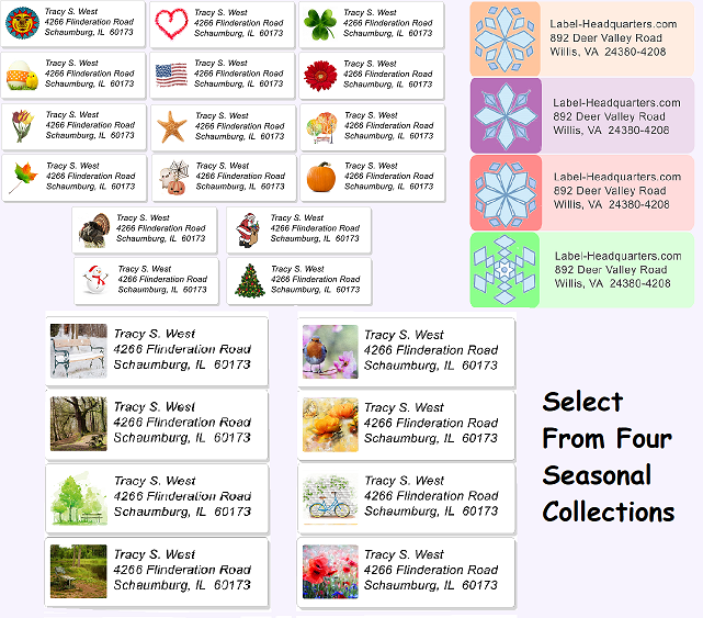 Seasonal Sheet Labels