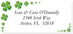 St Patrick's Address Labels on Sheets