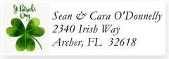 St Patrick's Address Labels on Sheets