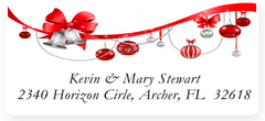 Christmas Ornaments Sheets of Address Labels