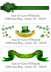 St Patrick's Address Labels on Sheets