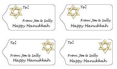 Hanukkah Gift Tag Labels
