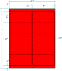 Personalized Shipping Labels - 2" x 4"