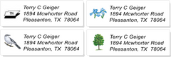 USA STATE:  Bird, Flower, Tree, and Outline Sheet Labels