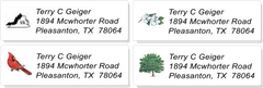 USA STATE:  Bird, Flower, Tree, and Outline Sheet Labels