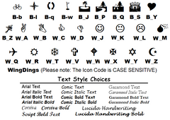 Wingding Address Labels on Sheets