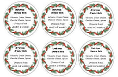 Circle Christmas Sheet Labels