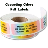 Personalized Roll Address Labels <br>New Larger Size (2 1/2 x 3/4)!