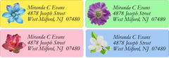 Floral Sheet Labels