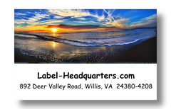 Lake Sunset Address Labels on Sheets