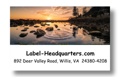 Lake Sunset Address Labels on Sheets