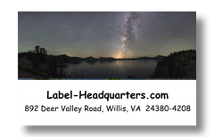 Night Sky Address Labels on Sheets