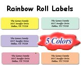 Personalized Roll Address Labels <br>New Larger Size (2 1/2 x 3/4)!