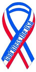 Ribbon Stickers, Patriotic and Cancer - Peel and Stick