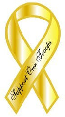 Ribbon Stickers, Patriotic and Cancer - Peel and Stick