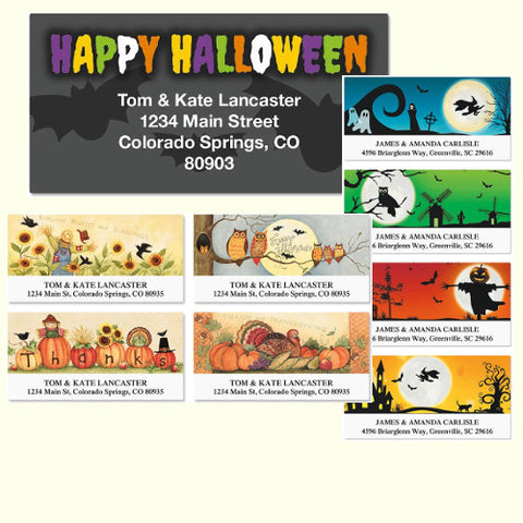 Fall & Halloween Labels