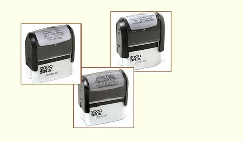 Customized Monogrammed Name and Self Inking Address Stamps