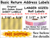Basic Return Address Labels