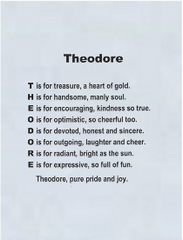 Child Name Poems - New Designs